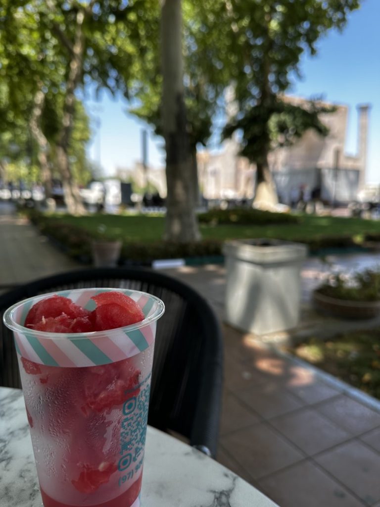Watermelon at the Registan square