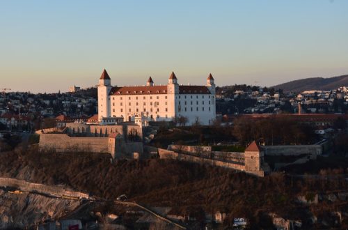While visiting Bratislava from Vienna, you can catch a breathtaking view of the city by ascending the hill where the magnificent Bratislava castle awaits.