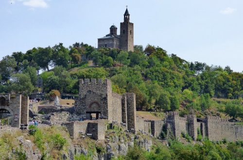 Tsarevets Castle, Veliko Tarnovo. The historic hilltop castle overlooking picturesque landscapes.