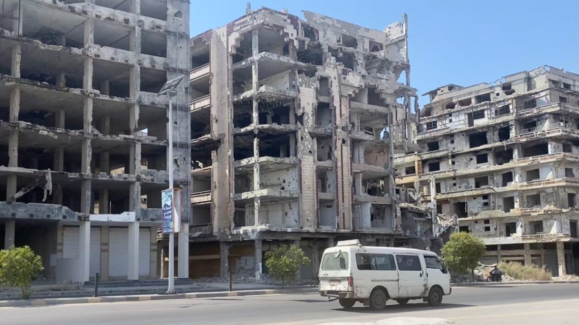 desrtroyed part of Homs