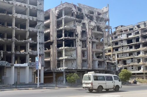 desrtroyed part of Homs