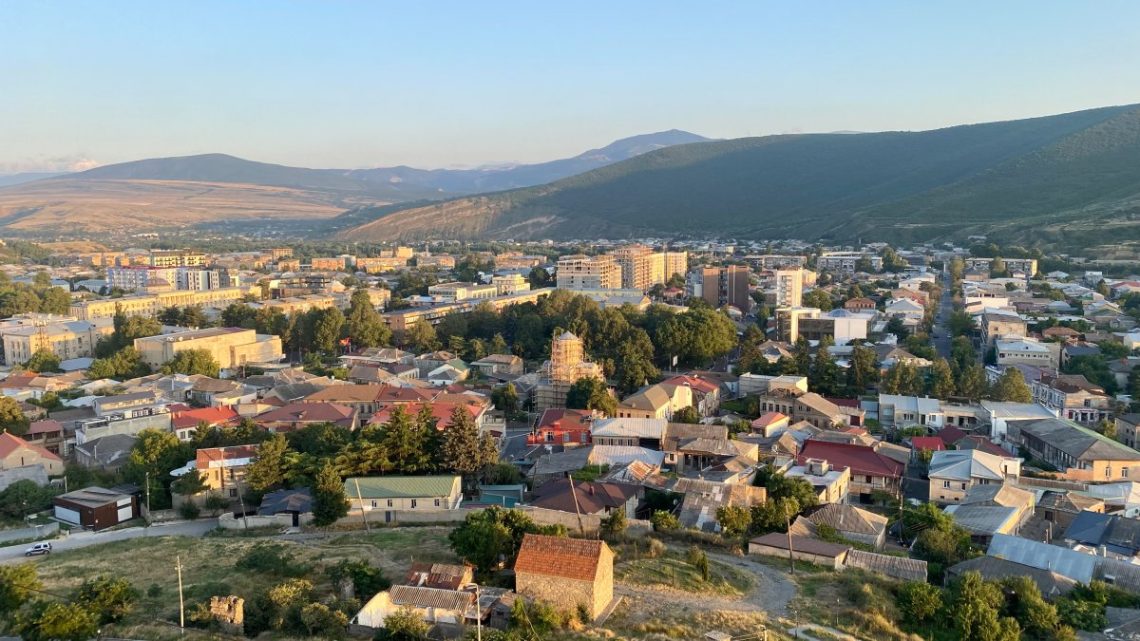 Aerial view of Gori as seen from the fortress
