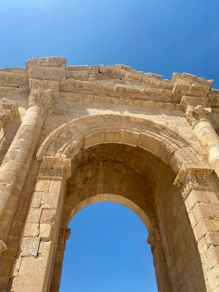 Hadrians Arch in Jerash, Jordan