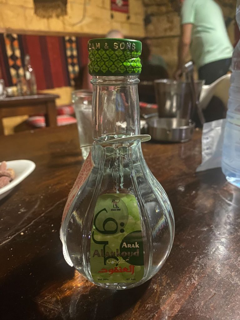 A bottle of Arak, a very famous syrian drink. Syria has an amazing drinking culture
