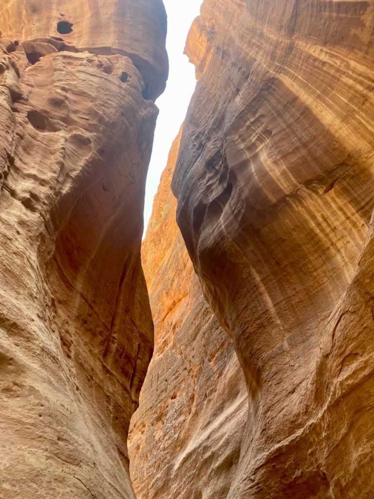 An impressive passage in Petra, Jordan