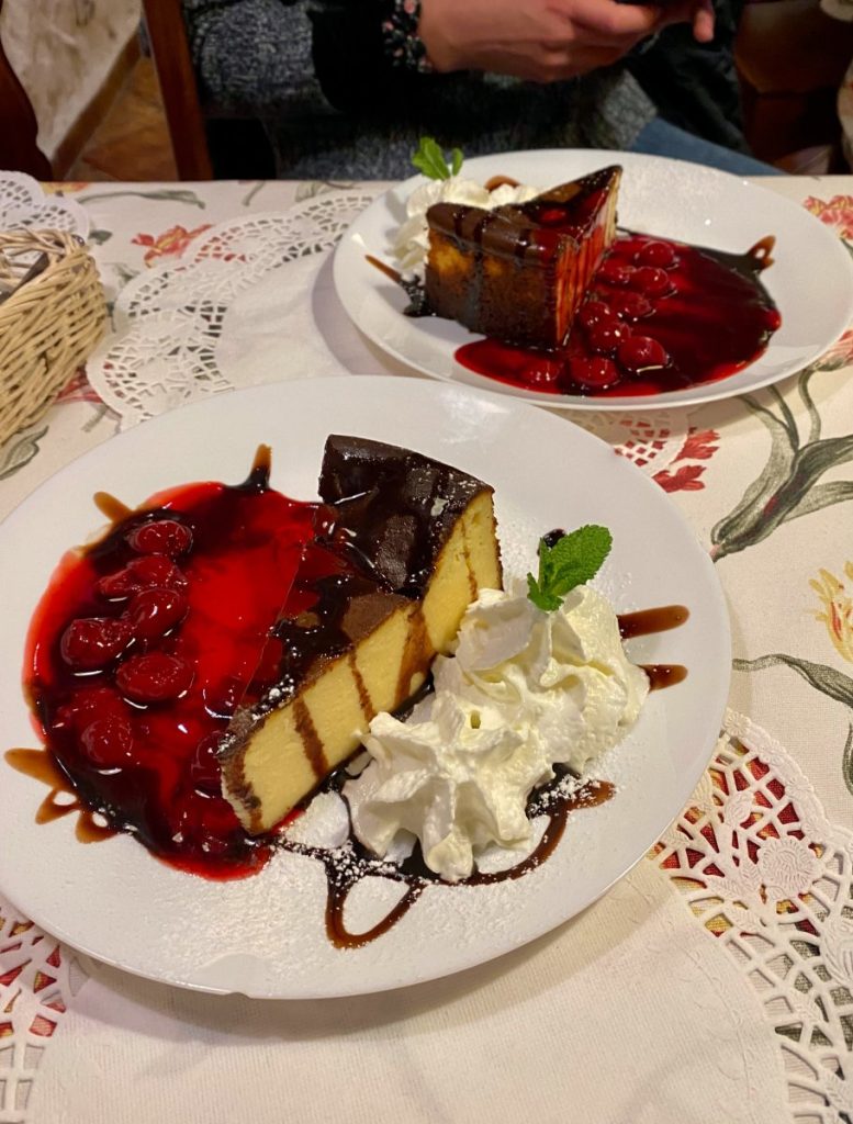 A traditional Polish Dessert. It is like a cake with marmelade and whipped cream. It was one of the first stops in our Krakow food tour, and proved to be some of the best food in Krakow