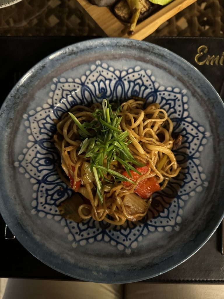 lagman noodles at the emirhan restaurant in Samarkand