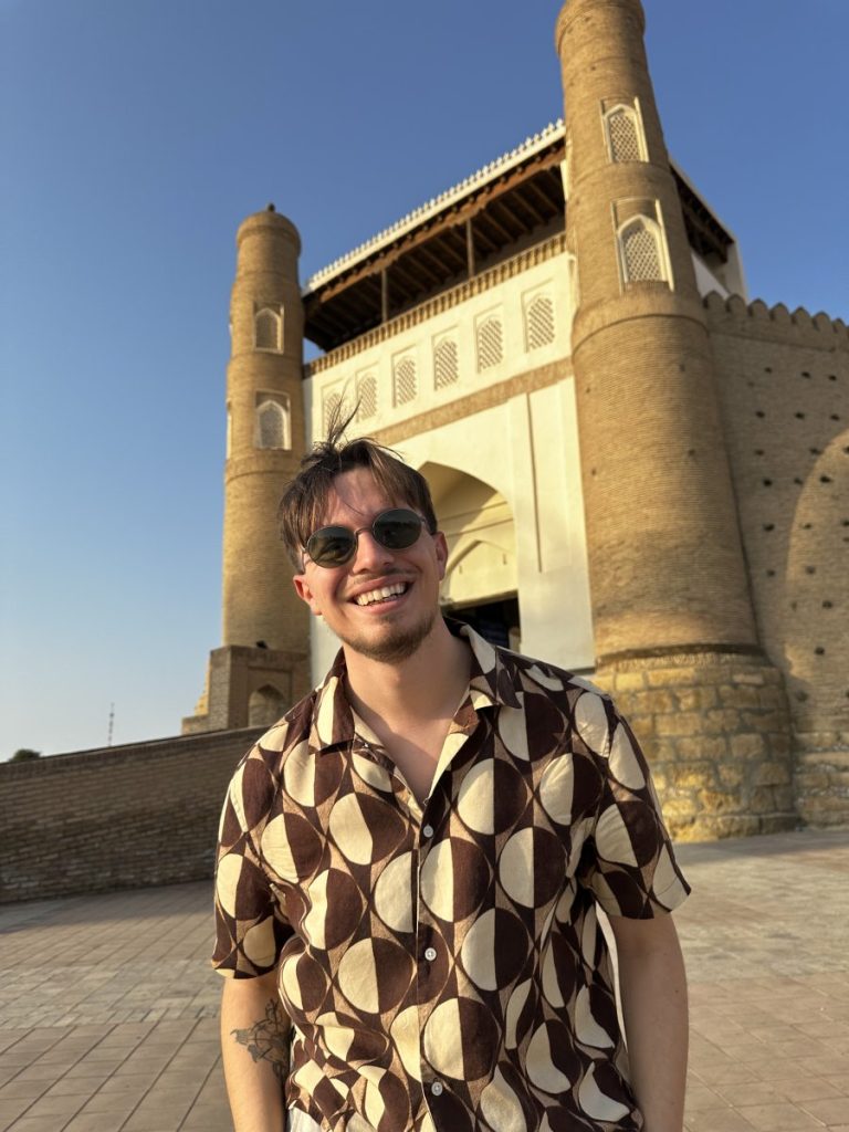 Me in front of the Ark of Bukhara