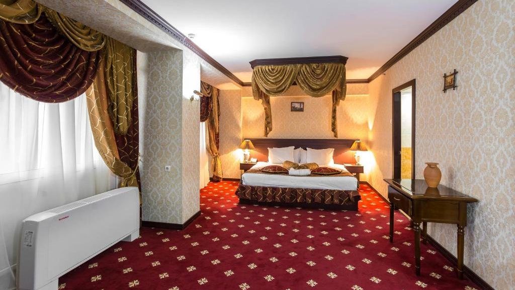 The interior of a room in Hotel Uzbekistan, the Tashkent travel guide stay suggestion