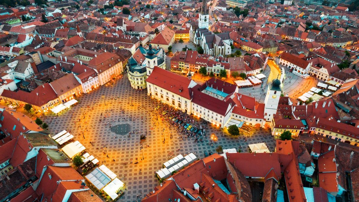 Η παλιά πόλη της Μπρατισλάβα από πάνω 