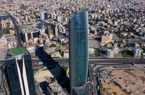View of modern Amman from Above