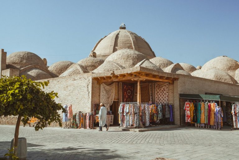 A marketplace in Bukhara, Uzbekistan