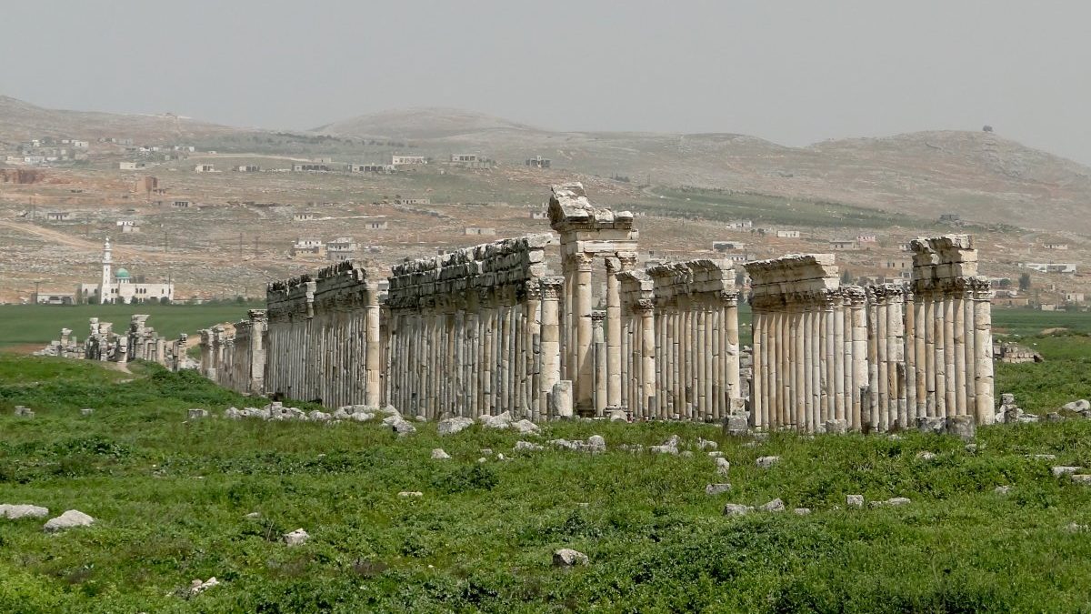 The ruins of Apamea in Syria