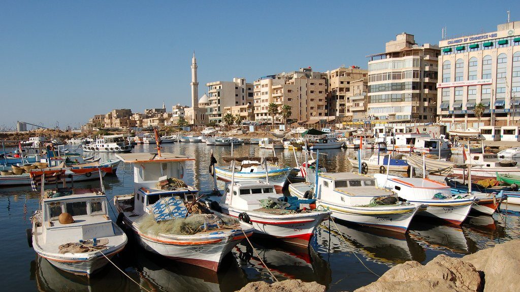The port of Tartous in Syria