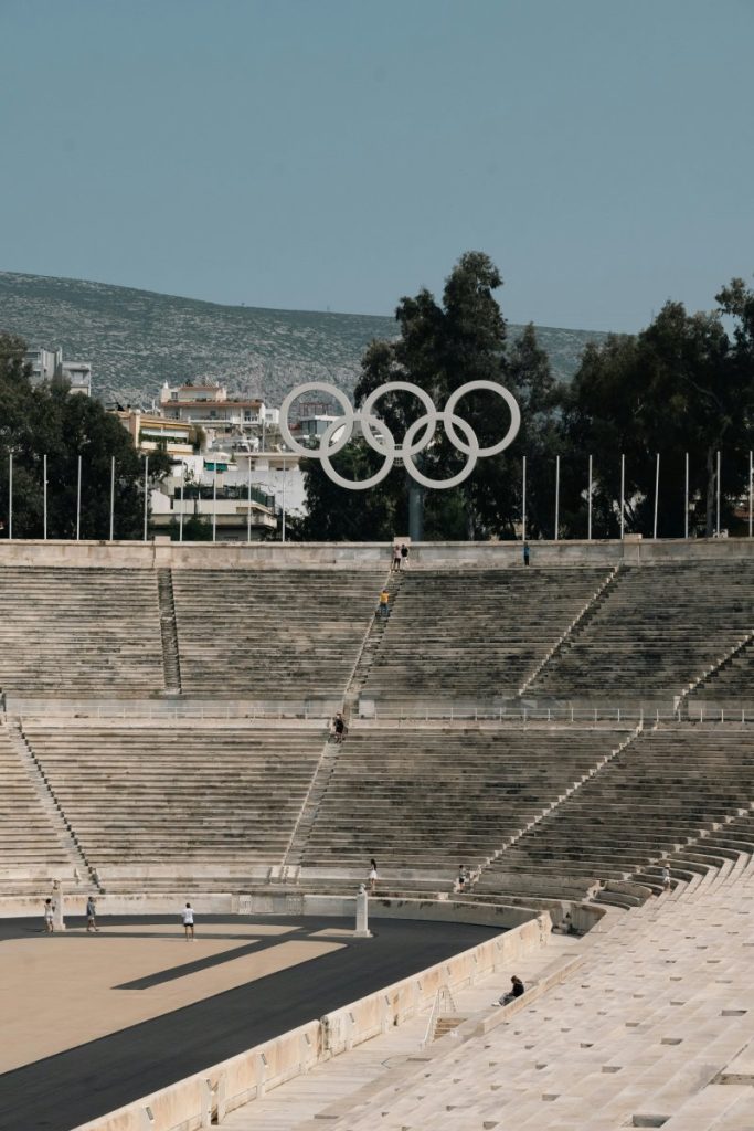 The panathenaic stadium in Athens