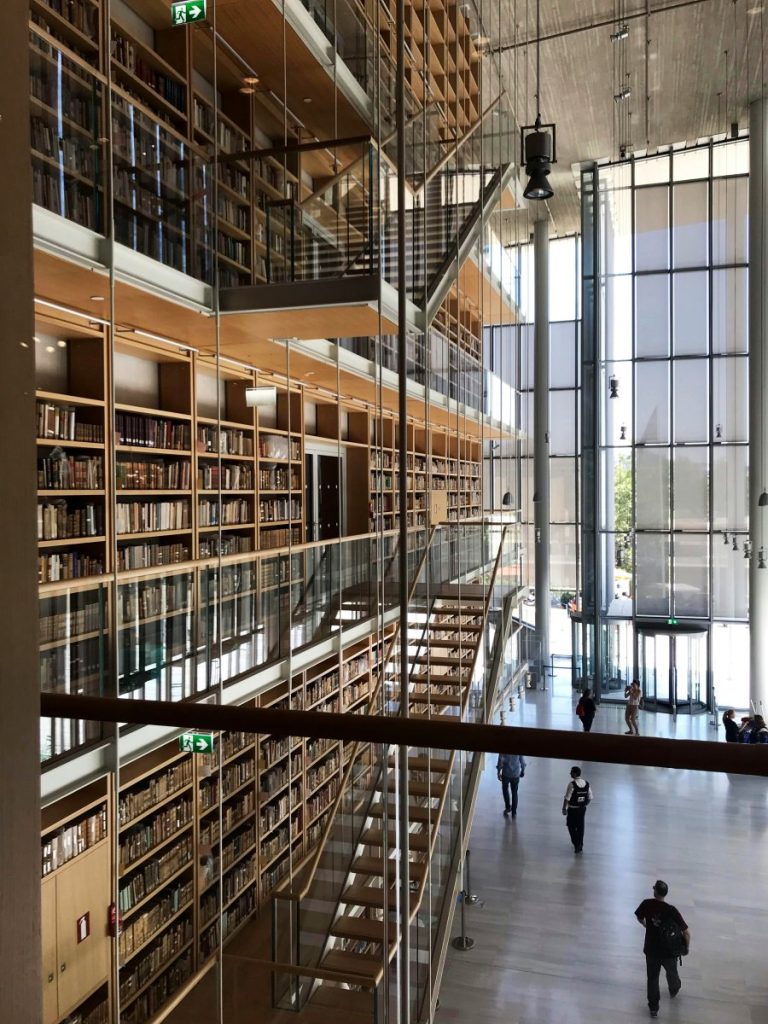 The interior of the Stavros Niarchos cultural center
