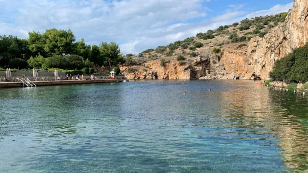 The Vouliagmeni Lake in Athens, Greece