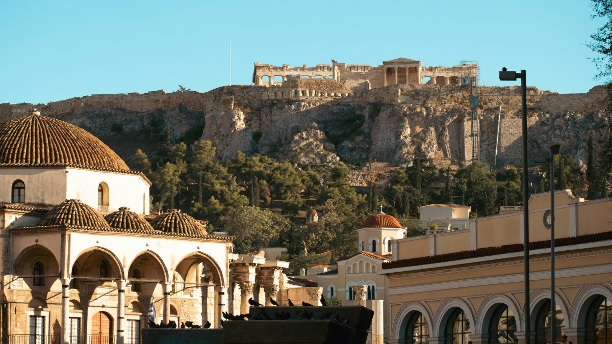 Monastiraki during summer