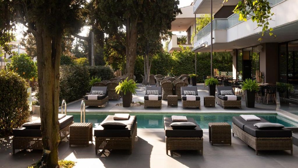 The pool at Athenian Riviera Hotel